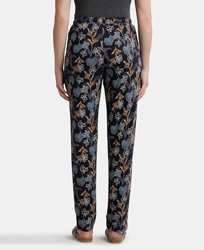 Image of Jockey RX09 Women Micro Modal Cotton Relaxed Fit Printed Pyjama with Side Pockets (Colors & Prints May Vary)