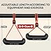 GD Fly Grip Pull Up Handles for Neutral Grip & LAT Pull Down Attachments – Perfect Grips for T-bar Row, D Handle Cable Attachment, Gym Equipment (Black Grip(Red Strap))