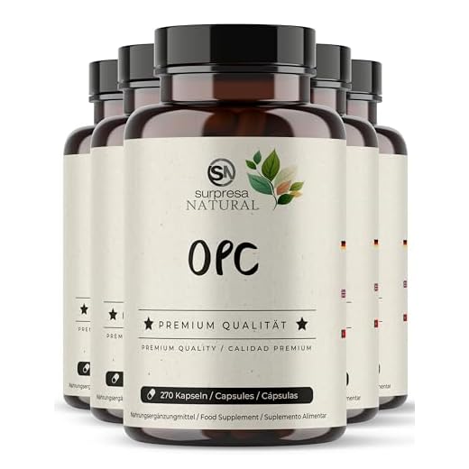 Surpresa Natural OPC Traubenkernextrakt Kapseln hochdosiert I 1350 Kapseln I 400mg Extrakt pro Kapsel IOPC Kapseln aus französischen Trauben I Nahrungsergänzungsmittel vegan & laborgeprüft