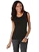 Rafaella Women's Solid 1x1 Tank with Fagoting