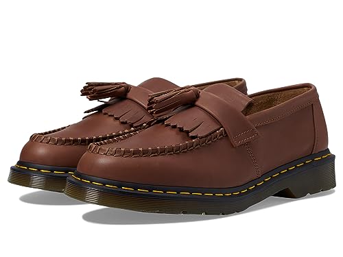 Image of Dr. Martens Men's Adrian Carrara Loafers, Saddle Tan, 8 Medium US