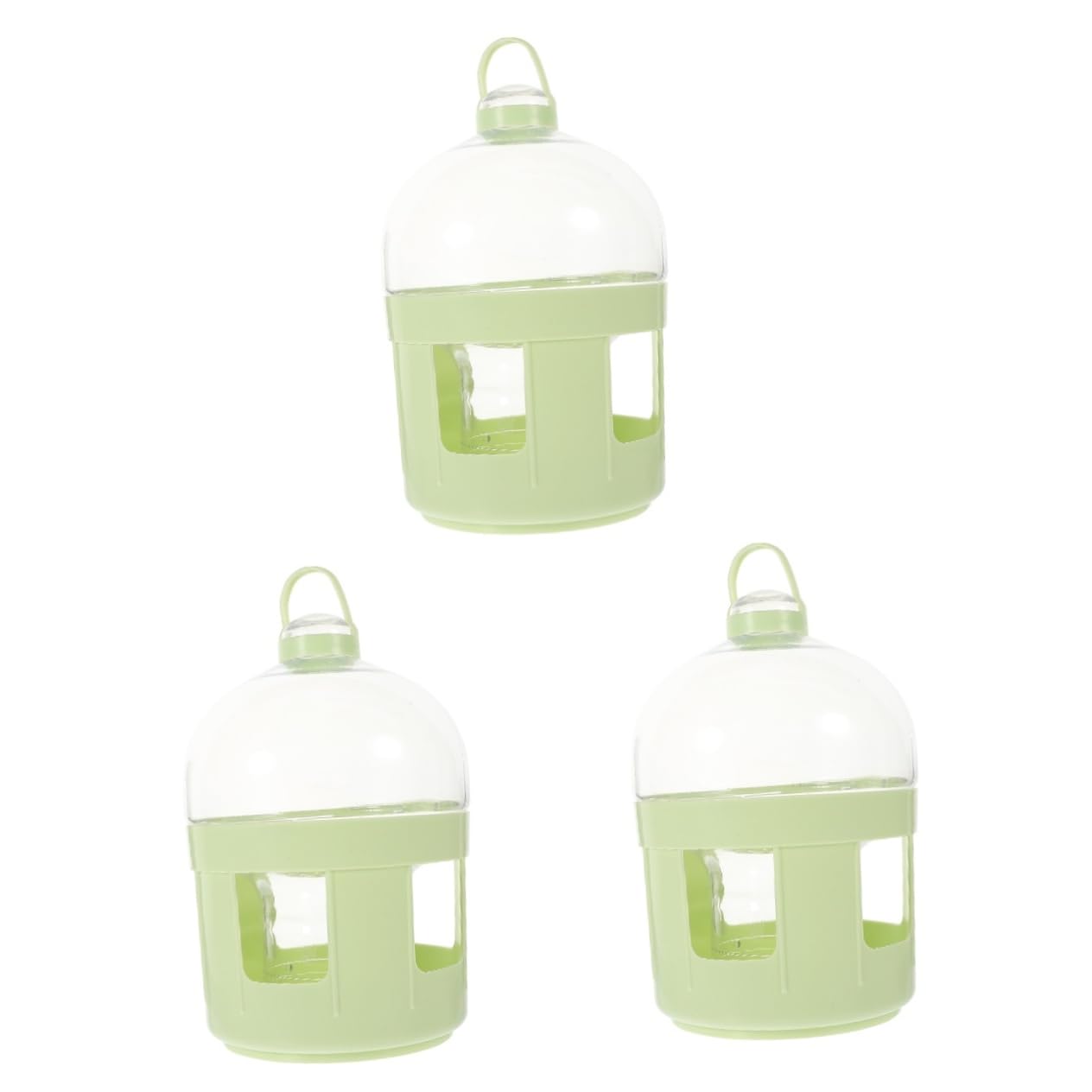 HANABASS 3piezas Dispenser De Agua para Aves De Bebedero Automático para Palomas y Codornices Contenedor De Plástico Suministro De Agua para Mascotas