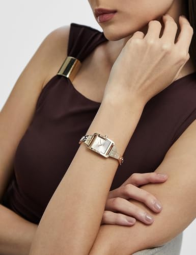 Image of DKNY City Bangle Analog Plain 2-Hands Japanese Movement Square Dial, Diameter 22 x 30 MM, 30 m Water Resistance Women's Wrist Watch - DK1L005M00