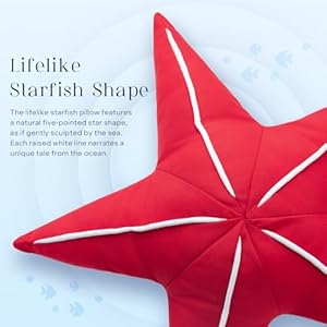 Phantoscope Outdoor Starfish Shaped Throw Pillow, Decorative Waterproof Pillows for Outdoor Patio Furniture, Beach Cushion Pillows, Red 21.5 x 21.5 Inches Phantoscope Outdoor Starfish Shaped Throw Pillow Decorative Waterproof Pillows for Outdoor Patio Furniture Beach Cushion Pillows Red 215 x 215 Inches