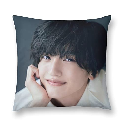 道枝駿佑 カスタム枕カバー コアなし 正方形 両面パターン お昼寝枕 ソファクッション カップル用クッション カーシートクッション ミニマリスト 万能 柔らかく暖かい 18"x18"