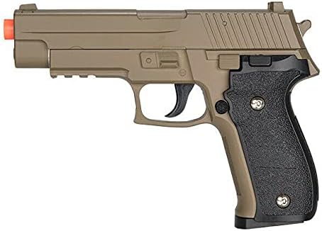 UK Arms G26D Airsoft Metal 226 Pistola de resorte - Tierra Oscura dispara 280 FPS