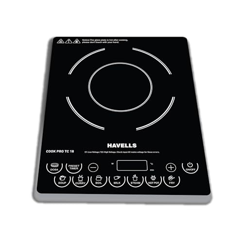Havells Cook Pro TC-18| Up to 9 Cooking Modes| Digital Display for Time & Power| Precision control with a single glide| 1 Year Door Step Warranty By Havells