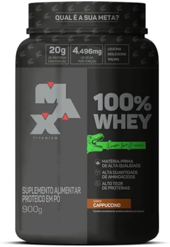 100% Whey (900g), Cappuccino, Max Titanium