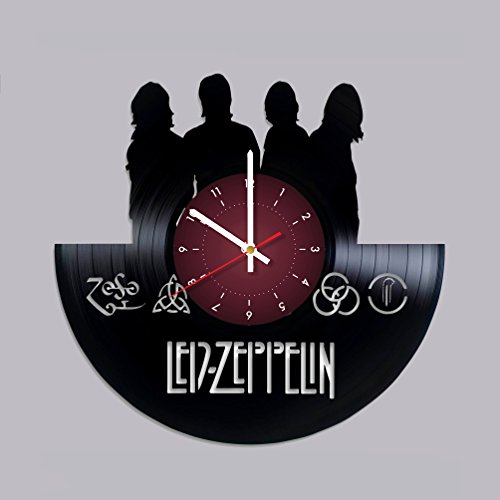 LED ZEPPELIN banda de reloj de pared de disco de vinilo de la música rock Decor único regalo Ideas para amigos mi tienda