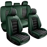 Top 10 Best Hummer H3 Seat Covers Reviews & Comparison 12 SOUIPA Leather Seat Covers for Hummer H3 2008,Car Seat Covers Full Set,Waterproof Seat Protectors Auto Seat Covers,Breathable Nonslip Premium Interior Cover Seats for Cars(Black and Green)