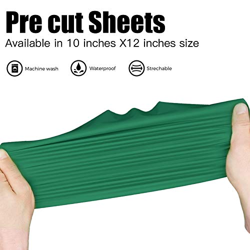 Image of JANDJPACKAGING Green Heat Transfer Vinyl Bundle: 10 Pack 12 inchx10 inch Sheets, HTV Vinyl Sheets for Cricut & Silhouette Cameo or Home Iron On Vinyl T-Shirts & Fabrics