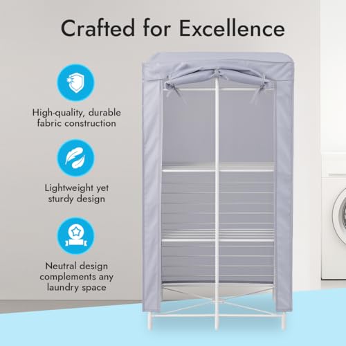 Tarrapu Heated Clothes Airer Cover – Universal 3-Tier Electric Drying Rack/Airer Protective Cover for Black & Decker, Dry:Soon, EasyLife & more - Image 4