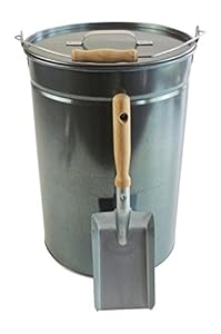 Schürer Aschekasten 25L mit Kohleschaufel