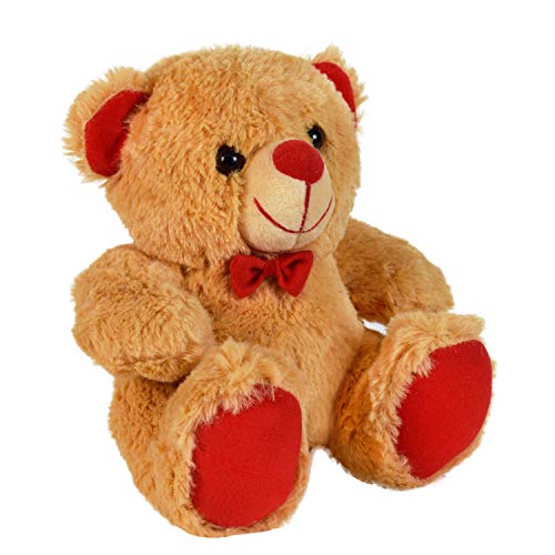 Image of Ultra 07 inch Jolly Teddy Bear Fully Stuffed Soft Plush Toy for Kids in Brown Animal Toy Gift Birthday Anniversary Christmas Diwali Home Decore