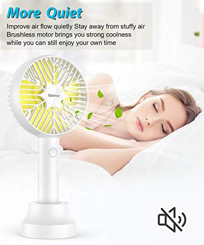 Gasince Handheld Fan Mini Fan,Small Personal Portable Fan, Usb Desk Fan,Rechargeable Eyelash Fan For Makeup,8-13Hours Operated Small Makeup Eyelash Fan For Women Girls Outdoor And Indoor (Pink) #TOP4