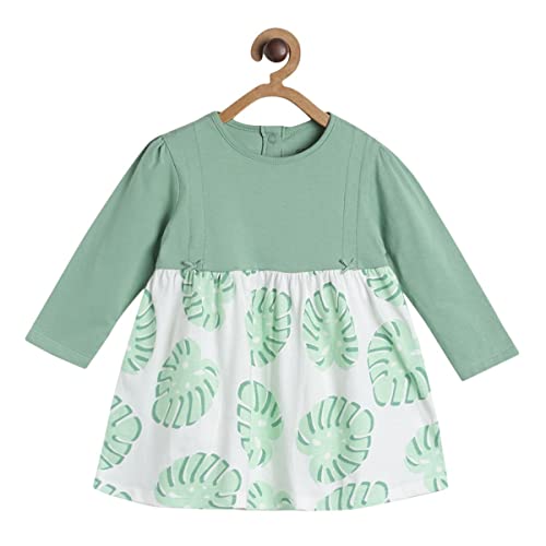 Image of miniklub Girls Pack of 2 Conversational Printed Cotton Fit & Flare Dresses