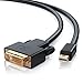 Produktbild CSL - Mini Displayport auf DVI Kabel 1m - Full HD HDTV 1080p - miniDP auf DVI Dual Link 24 1 - Kompatibel mit Thunderbolt 1- und Thunderbolt 2-Ports - kompatibel mit Surface