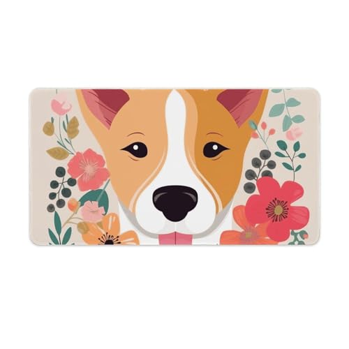 Tapis de souris gaming floral grand format pour sublimer votre bureau à la maison