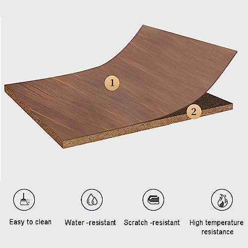 Support de rangement de chevet mobile table de nuit noyer noir - 7