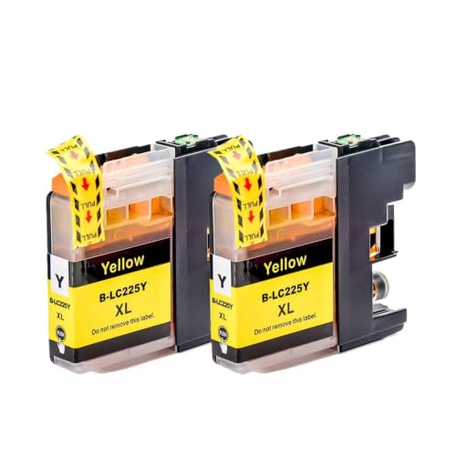 Cartouche LC227 Brother J4120DW encre Jaune compatible jet d'encre pack de 2