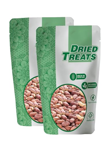Image of Dried Treats Peanut Roasted & Salted 400 Grams (200g X 2) - Crunchy and Vegan-Friendly Salted Peanut Snack for Weight Loss | Healthy Choice by Every Mom | Beat Your Craving Or Hunger With Tasty Protein-Rich Roasted Moongfali, Good For All Learning Kids, Fitness Enthusiasts & Office Hardworkers | High Quality Roasted and Salted Peanuts | Roasted Peanut Kernels | Roasted and Salted Singdana