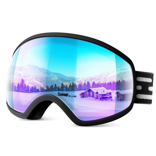 Ski Goggles, Snowboarding Goggles for Men, Women, Adult, Youth and Over 15 Years, Snow Skiing Goggles