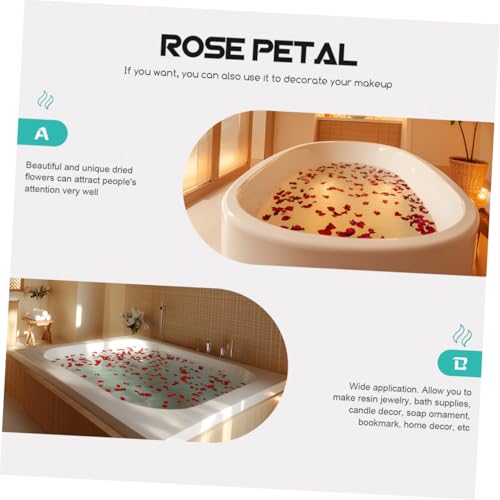 Pétalos de rosa secos 250g para decoración y manualidades miniatura 5