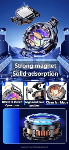 Image of FS03 Arctic 15W Mobile Cooling System, Magnetic Semiconductor Phone Cooler with High-Speed Fan, Universal Grip Clip, Anti-Overheat Radiator for Gaming & Streaming Smartphones