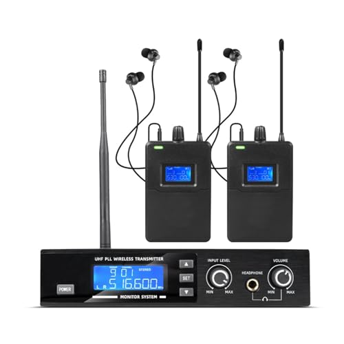 Moniteur intra-auriculaire stéréo UHF sans fil pour éliminer les larsens sur scène