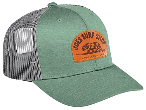 JOES SURF SHOP Surfing Bear Mesh Back Trucker Hat, Moisture-Wicking 100% Polyester Surf Hat, Ideal Surf Hats for Men, Stylish Trucker Hats for Men and Women