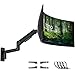 PUTORSEN Prämie 17-49 Zoll Monitor Wandhalterung für 1 Bildschirm, Heavy Duty Monitor Halterung Wand bis zu 20KG, Monitor Arm Wall Mount mit Höhenverstellbar Neigbar Drehbarm VESA 75/100/200mm