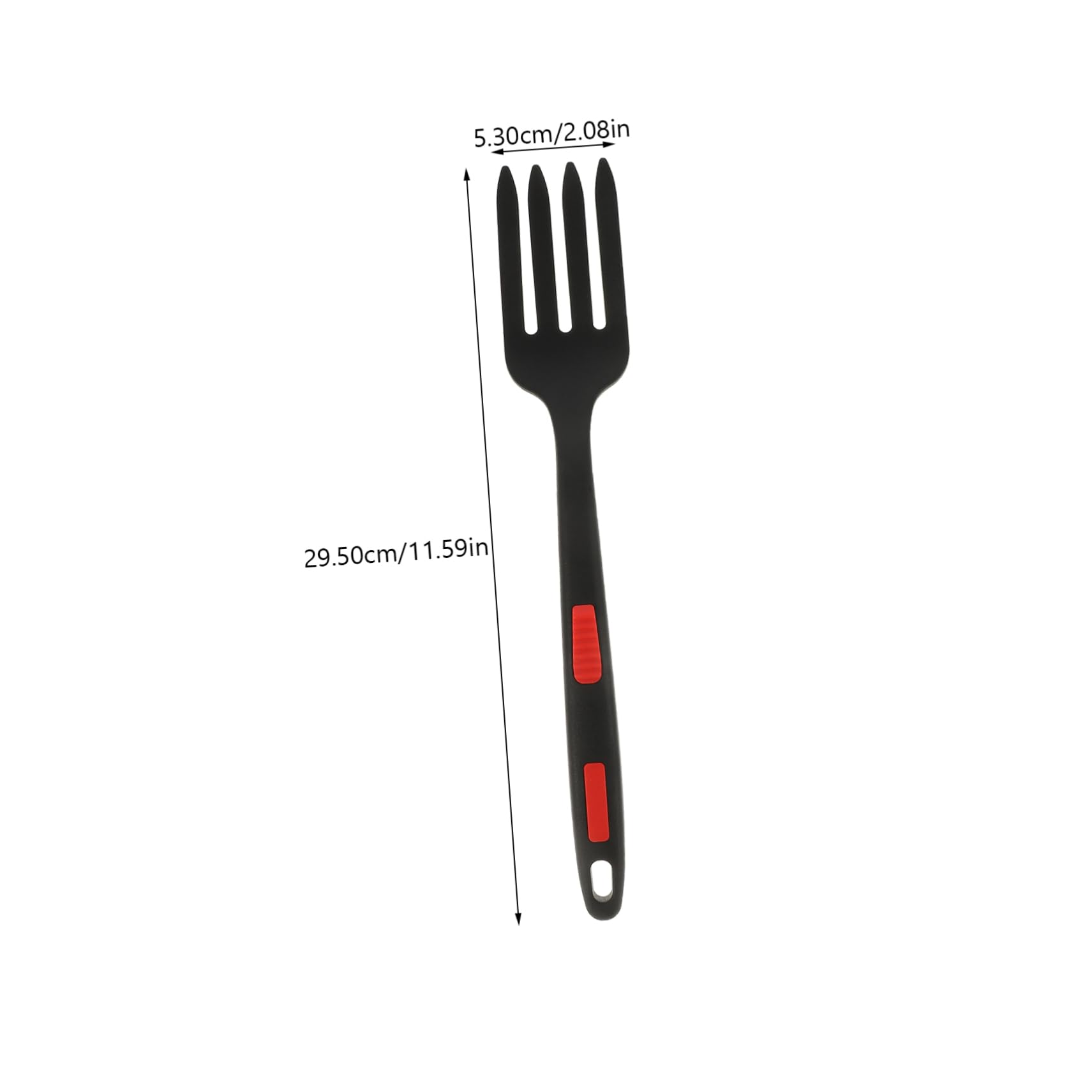 COLLBATH Multi Function Wear Resistant Silicone Fork Ergonomic Food Fork for Kitchen Use for Salads Pasta and Cooking Deep