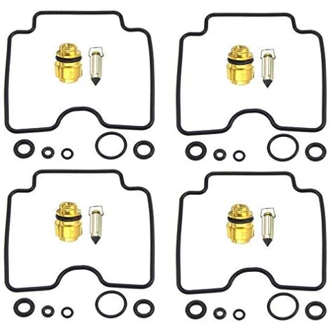 WFLNHB Carb Rebuild Kit fits for 2001-2005 Suzuki Bandit 1200 GSF1200, 1998-2006 Suzuki Katana 750 GSX750F Carburetor Pack of 4 Cover