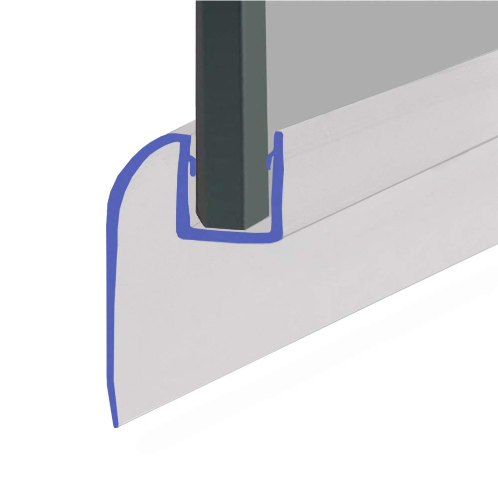 Shower Seal for Screens, Doors or Panels | Fits 4, 5 or 6mm Glass | Arched Fin Shape | Seals Gaps of Up to 15mm | 80cm, 90cm, 140cm or 2m Long | SEAL110 (25mm Sample)