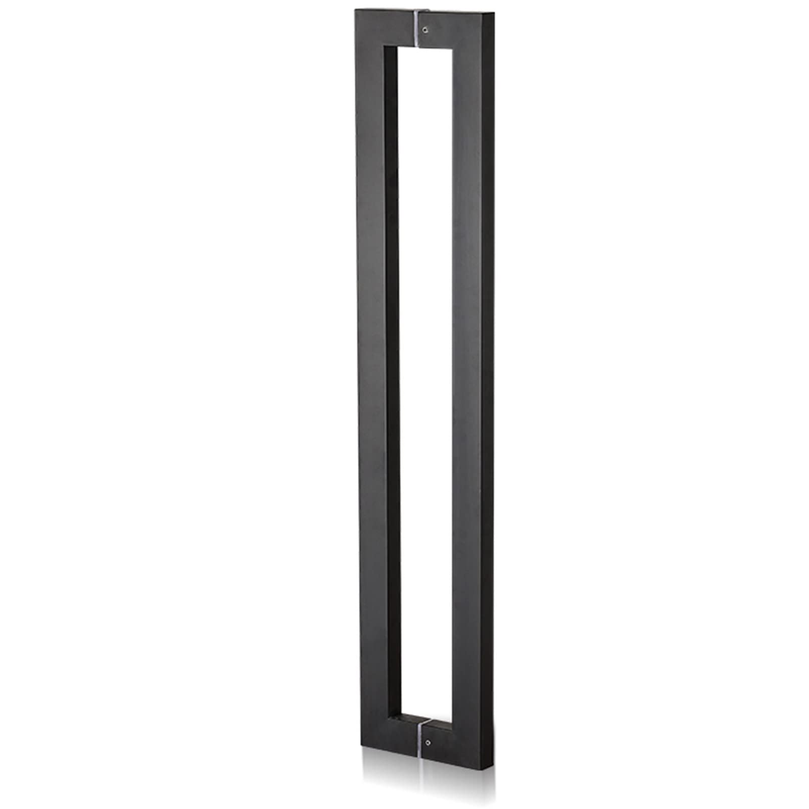 Poignée de porte en verre coulissante noire 150 cm pour entrée magasin