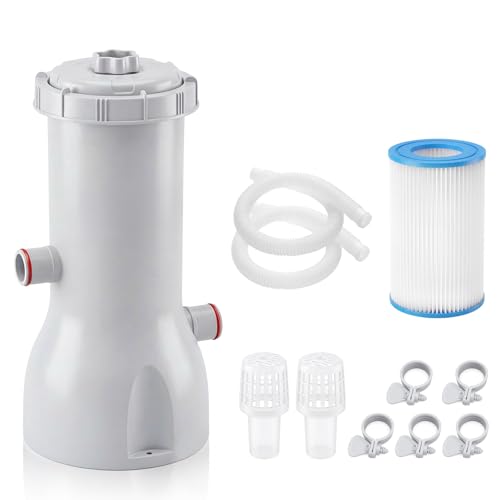 Pool Pumps Above Ground, 1000 GPH pools Cartridge Filter Pump, Above...