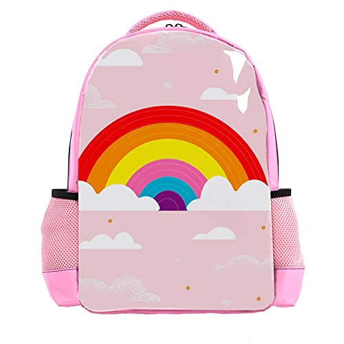 Sac à dos léger pour enfants cartable scolaire fleuri rose fille