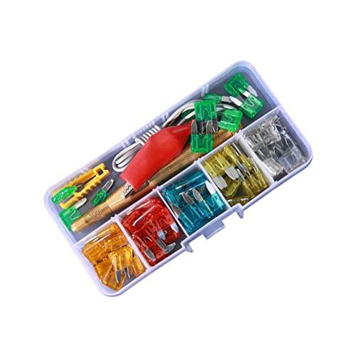 Set de 60 fusibles para auto Luxshiny de material zinc con fusibles de reemplazo 5-30A para reparación eléctrica automotriz miniatura 1