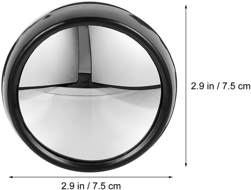 Hemobllo 3pcs Rear View Convex Mirror for Monitors Mini Desktop Cubicle Accessories Easy to Install for Observing Surroundings Office Home Car