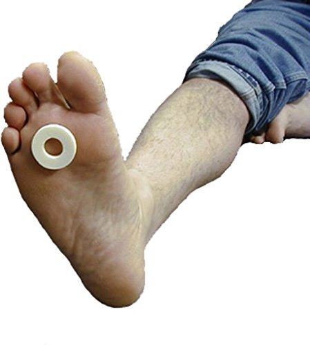 Callus Pads, Ring Shaped 1/8 Felt, 100 Circle Cushions Per Pack by Atlas Biomechanics