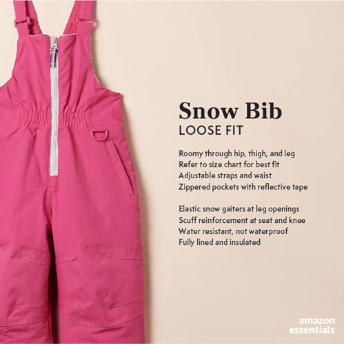 Image of Amazon Essentials girls Water-Resistant Snow Bib - Discontinued Colors