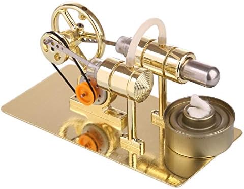 12che DIY Stirling Engine Model DIY Stirling Engine Kit Unassembled Stirling Engine Generator for Teaching, Gift, Desk Toy