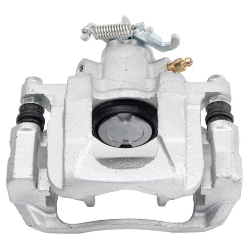 Image of TRQ Rear Brake Pad and Rotor Set Semi Metallic Coated Rotors Calipers Compatible with 2012 Volkswagen Routan