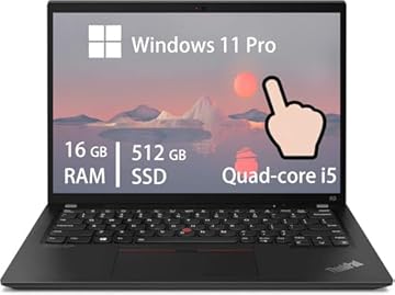 Lenovo ThinkPad X13 Gen 2 Touchscreen Laptop, 13.3" FHD Notebook, Intel i5-1145G7, 16GB RAM, 512GB SSD, Backlit Keyboard, Windows 11 Pro (Renewed)