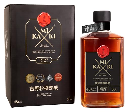 KAMIKI Dark Wood Extra-Aged Blended Malt Whisky 48% Vol. 0,5l in Giftbox