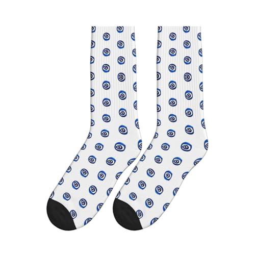 Unedskck Evil Eyes Chaussettes de sport pour femme avec coussin anti-transpiration – vue 5