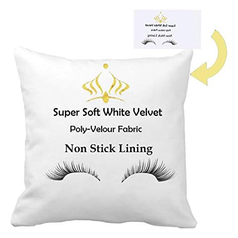FUKiss 6 Stück 40,6 cm x 40,6 cm Sublimationsdruck Rohlinge weicher weißer Samt Poly-Velours Stoff Überwurf Kissenbezug Kissenbezug für Sofa Vinyl Projekte DIY Druck quadratisch ohne Kisseneinsatz Cover