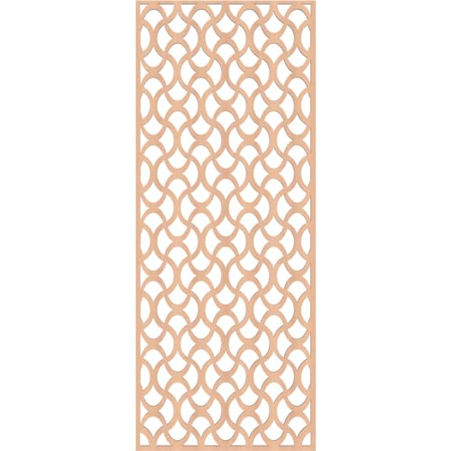 Image of Resort Decorative Pierced Fretwork Wood Wall Panels, 23 3 /8 inchW x 59 3 /8 inchH x 3 /8 inchT, Alder