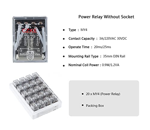 Relais MY4NJ AC 110V INFRI contre la surchauffe des micro interrupteurs DPDT - 8