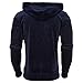 Fila Velour Hoodie Jacket Navy LG